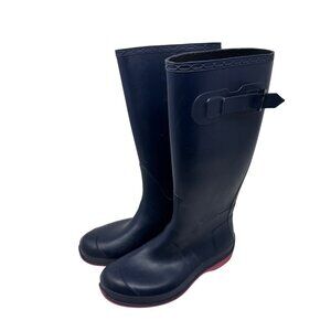 Kamik Rubber Rain Boots Size 6‎ Women's Blue Pink Calf High